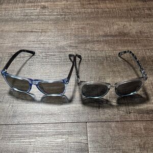 Classic Blue and Gray Sunglasses Duo